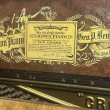 1909 RARE 4 pedal CROWN orchestral piano. Burled walnut - Upright - Studio Pianos